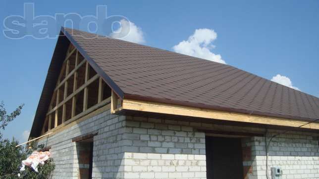 Кровельные работы с профнастила