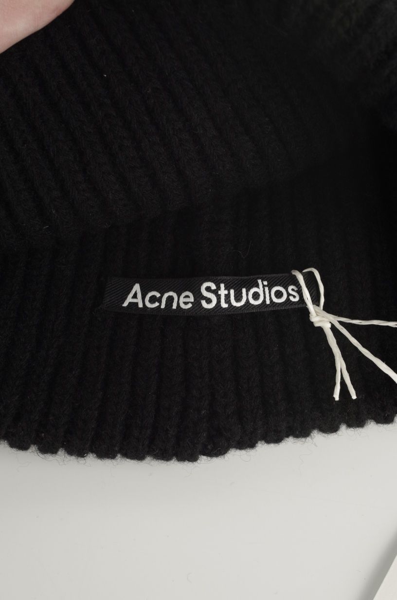 Шапка Acne Studios hat large face logo beanie оригінал