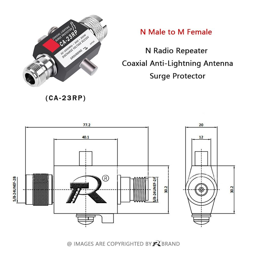 Молниезащита антенны сотовой связи CA-23RP