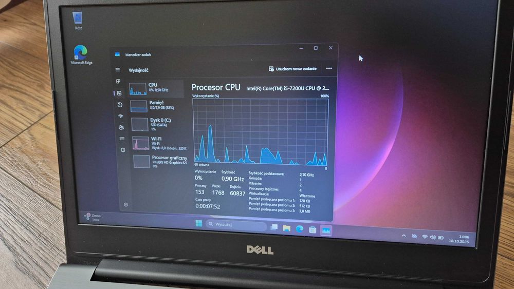 Dell Vostro 5468 i5-7200u 8GB 256GB SSD Win11Pro