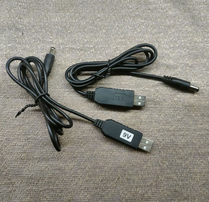 Кабель для роутера чи модема 9v або12v. Підвищувальний кабель для живл