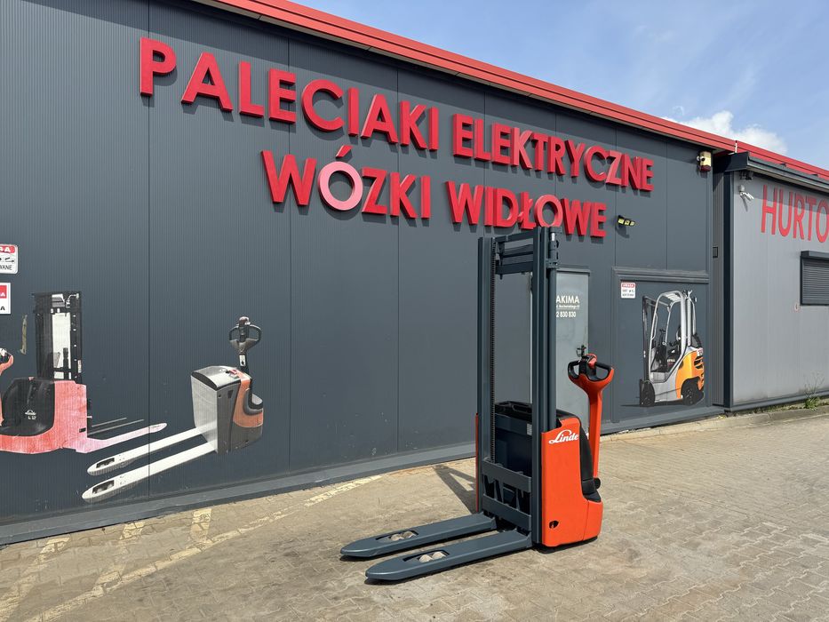 Paleciak elektryczny Linde L 10 z 2014 r 330 cm wózek Linde