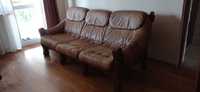 Skórzana stylowa sofa
