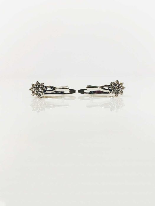 Золотые серьги с бриллиантами/Золоті сережки з діамантами