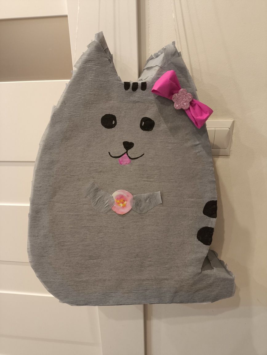 Ogromną piniata urodziny kot kotek pusheen