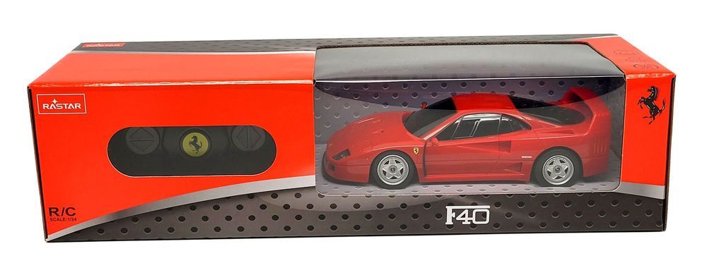 Ferrari F40 R/C skala 1:24 Rastar 78800 samochód sterowany czerwony