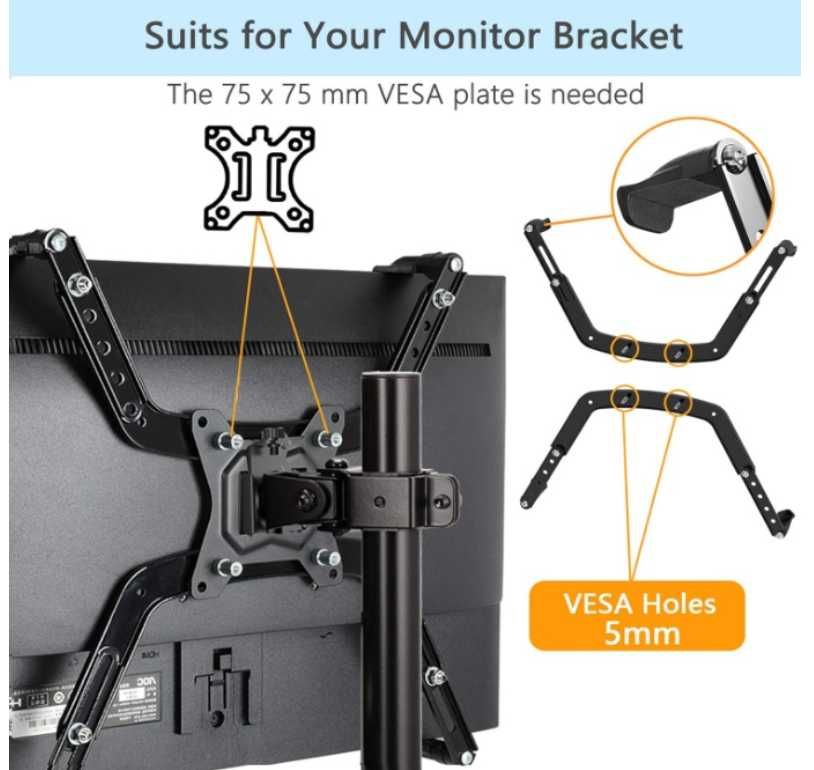 Uchwyt adapter na monitor telewizor HUANUO