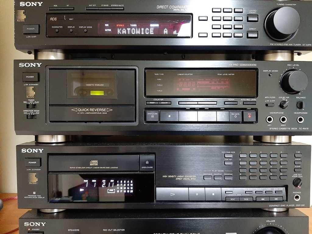 Sony - wieża stereo oraz kolumny, jak nowe, I właściciel, PEWEX!