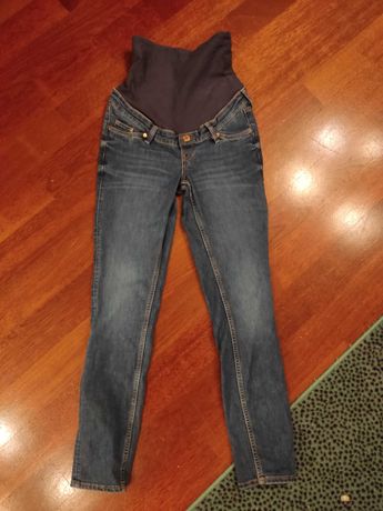 Spodnie ciążowe jeansy XS S mama &denim hm
