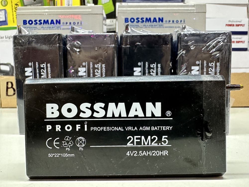Аккумуляторы Bossman 4 Вольта 0,7A/0,8A/1A/1,8A/2,5A