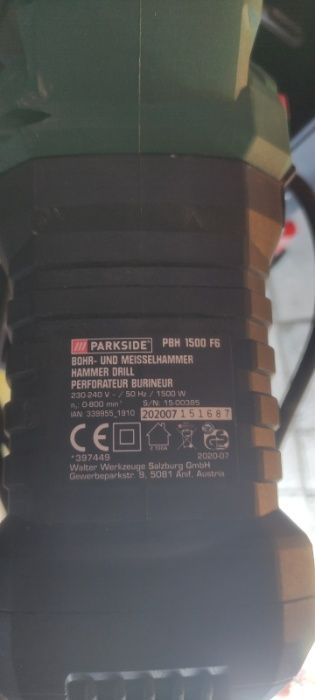 Młotowiertarka Parkside PBH 1500 FG