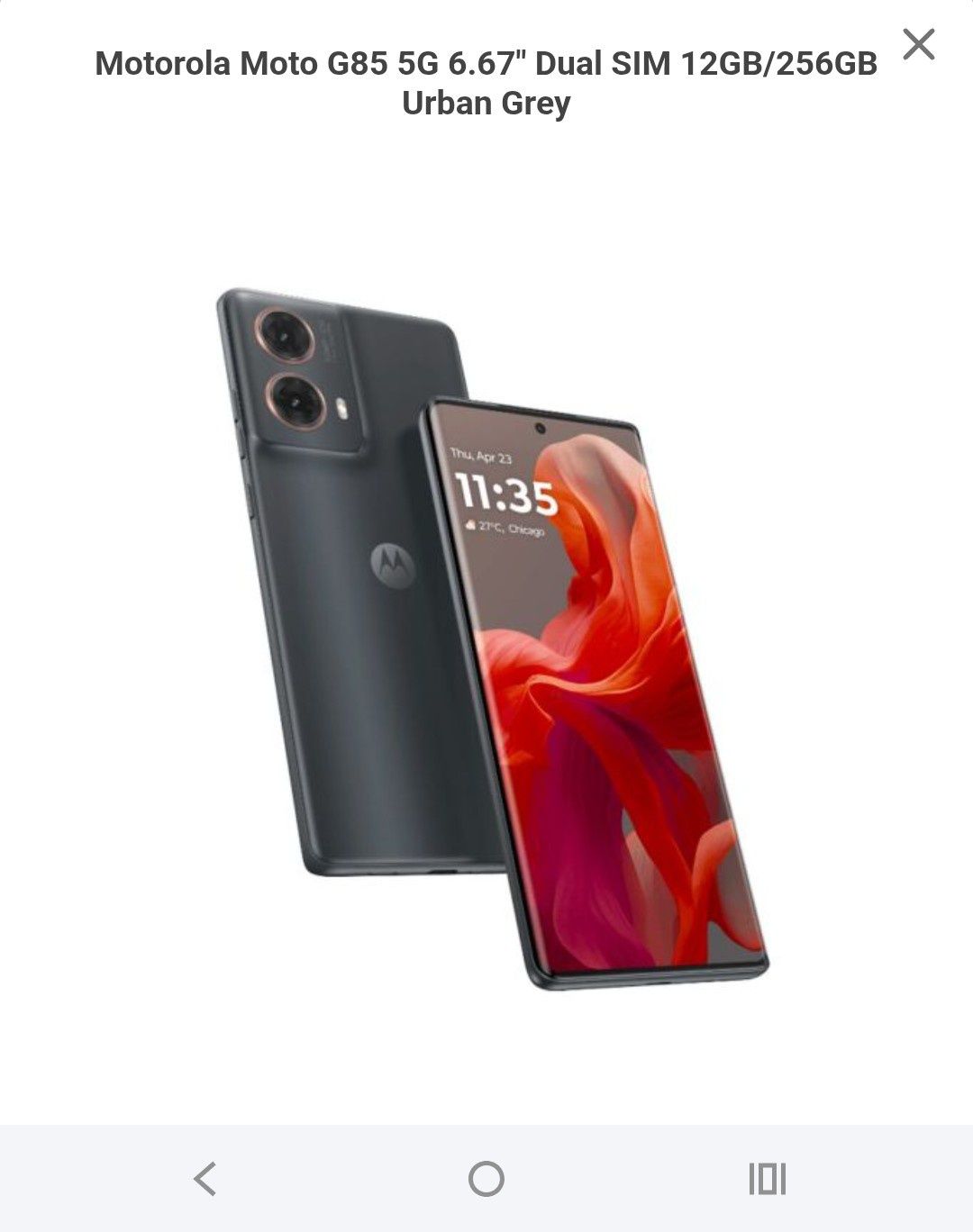 Motorola g15 com 3 messes