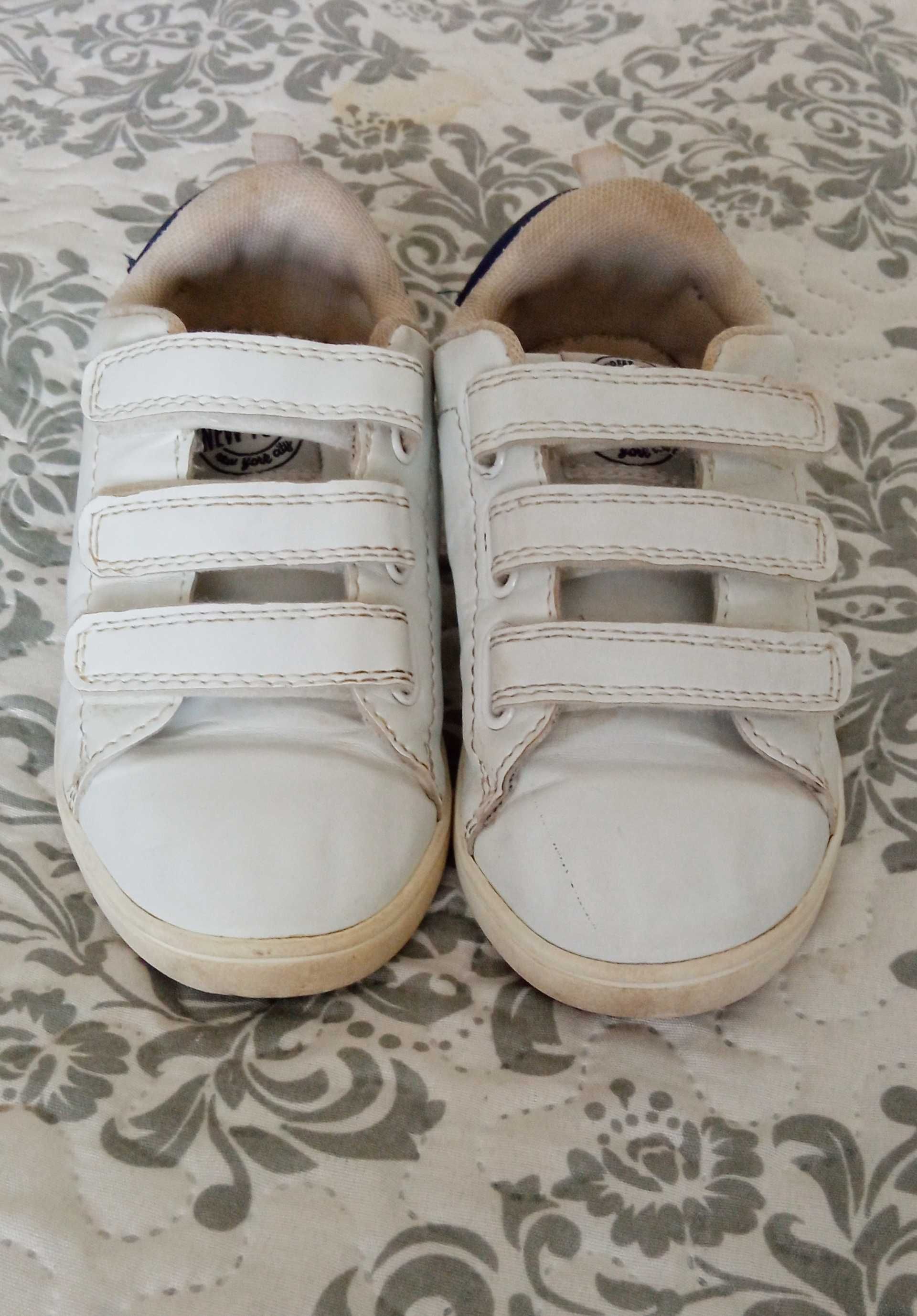 Buty sportowe białe adidasy na rzepy dla dziecka 28 29