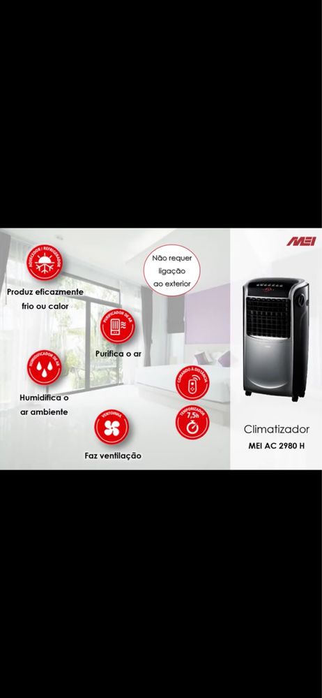 Climatizador (frio/quente/purificador)