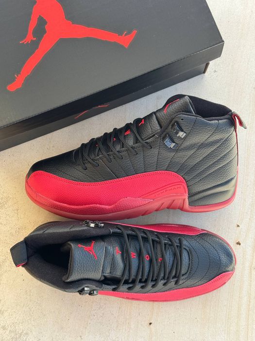 БЕЗКОШТОВНА ДОСТАВКА‼️Кросівки Air Jordan 12 Retro Flu Gamе (Червоні)