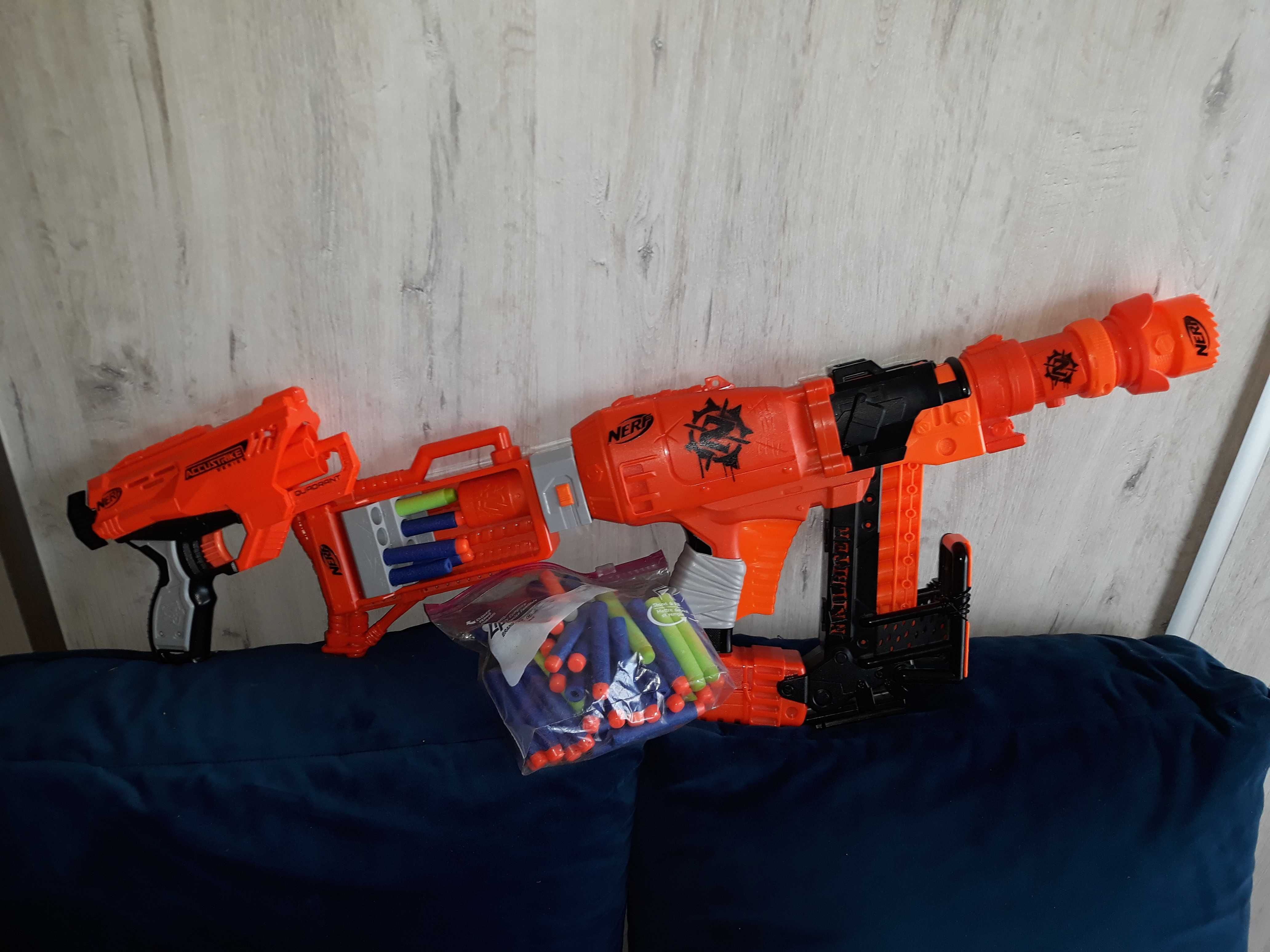 NERF wyrzutnia i pistolet stan bdb wiele naboi