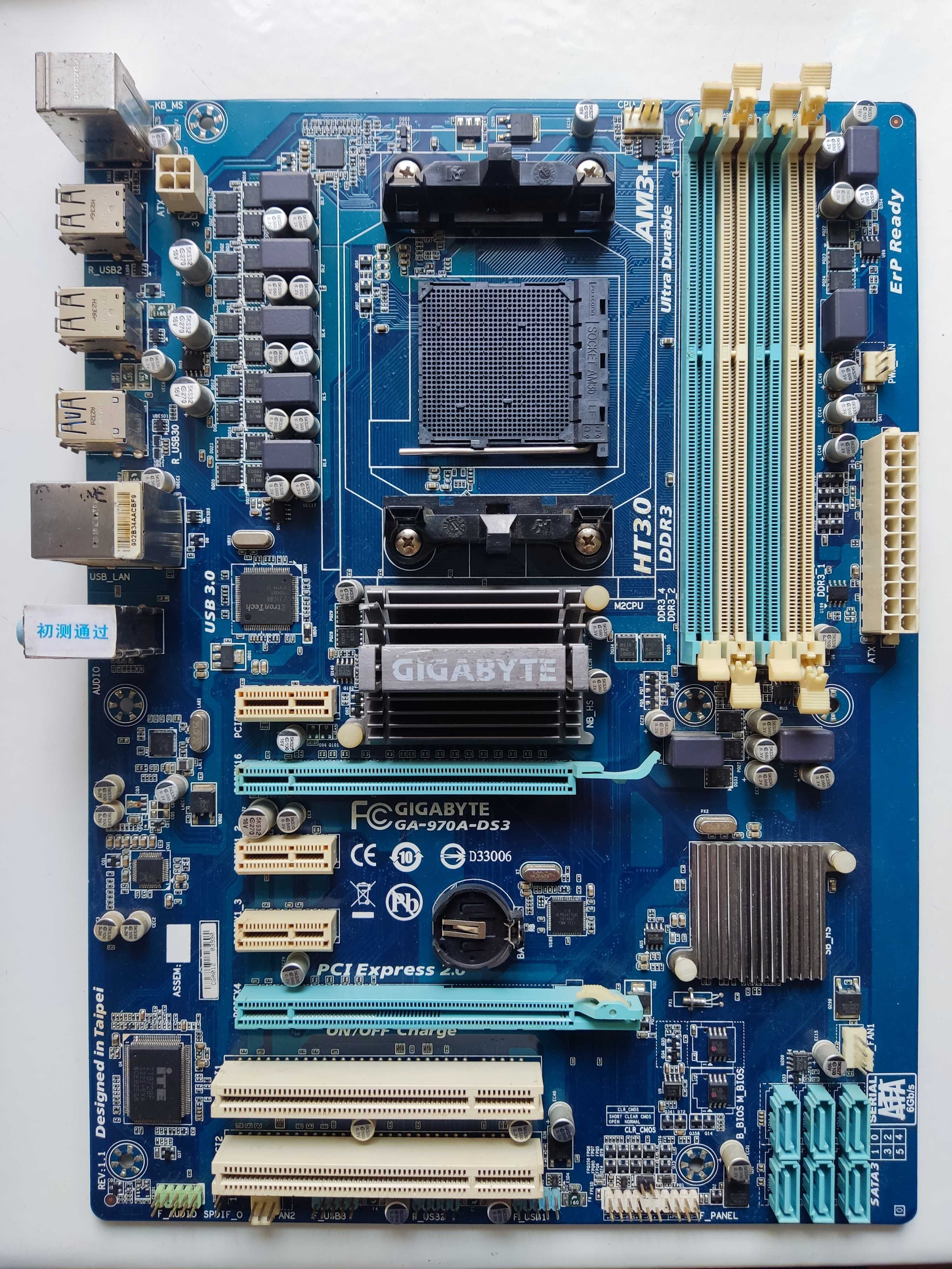 Материнська плата GIGABYTE GA-970A-DS3 (rev. 1.1) Socket AM3 plus.