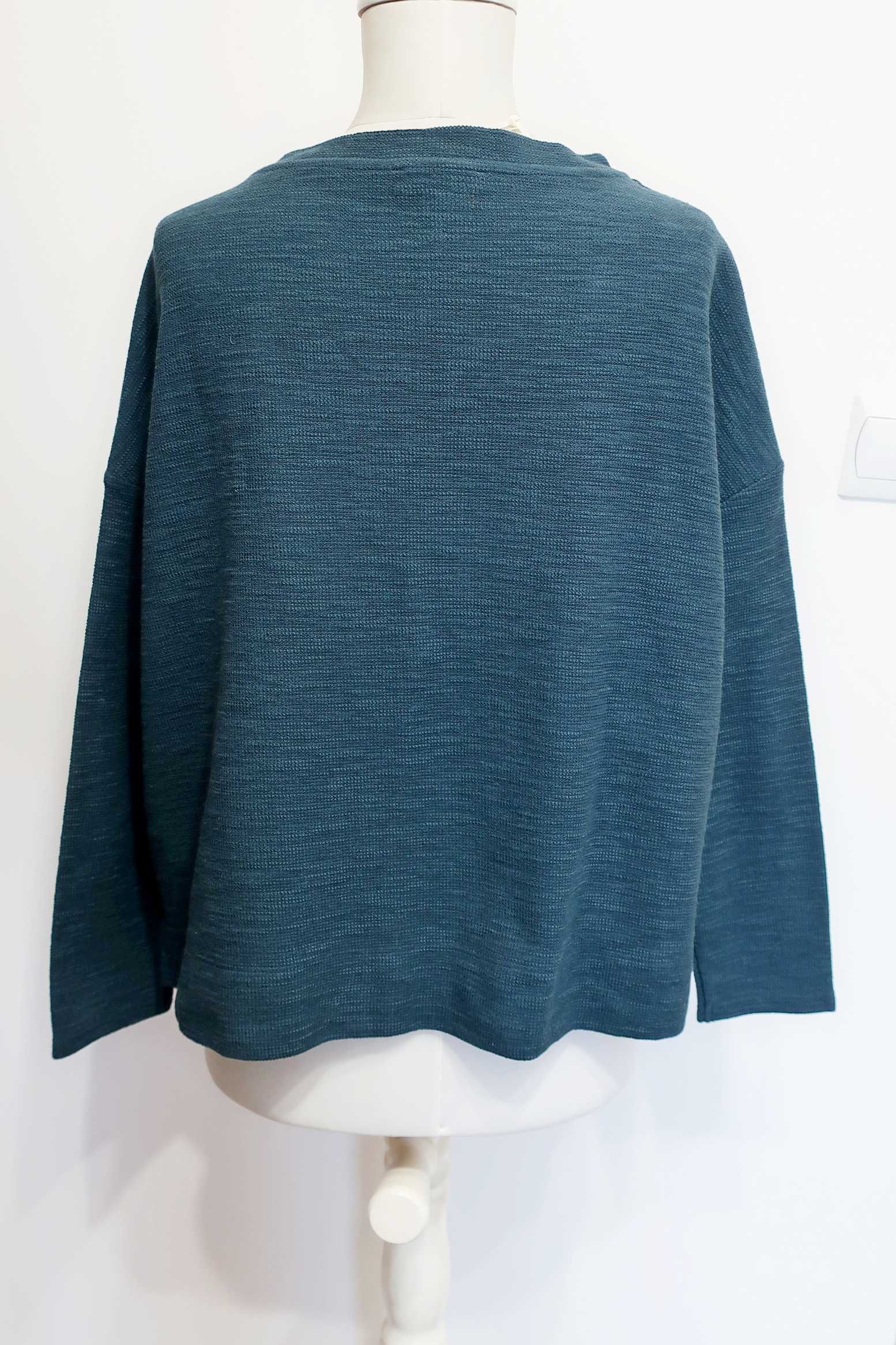 sweter turkusowy Sessun Austin bawełna L