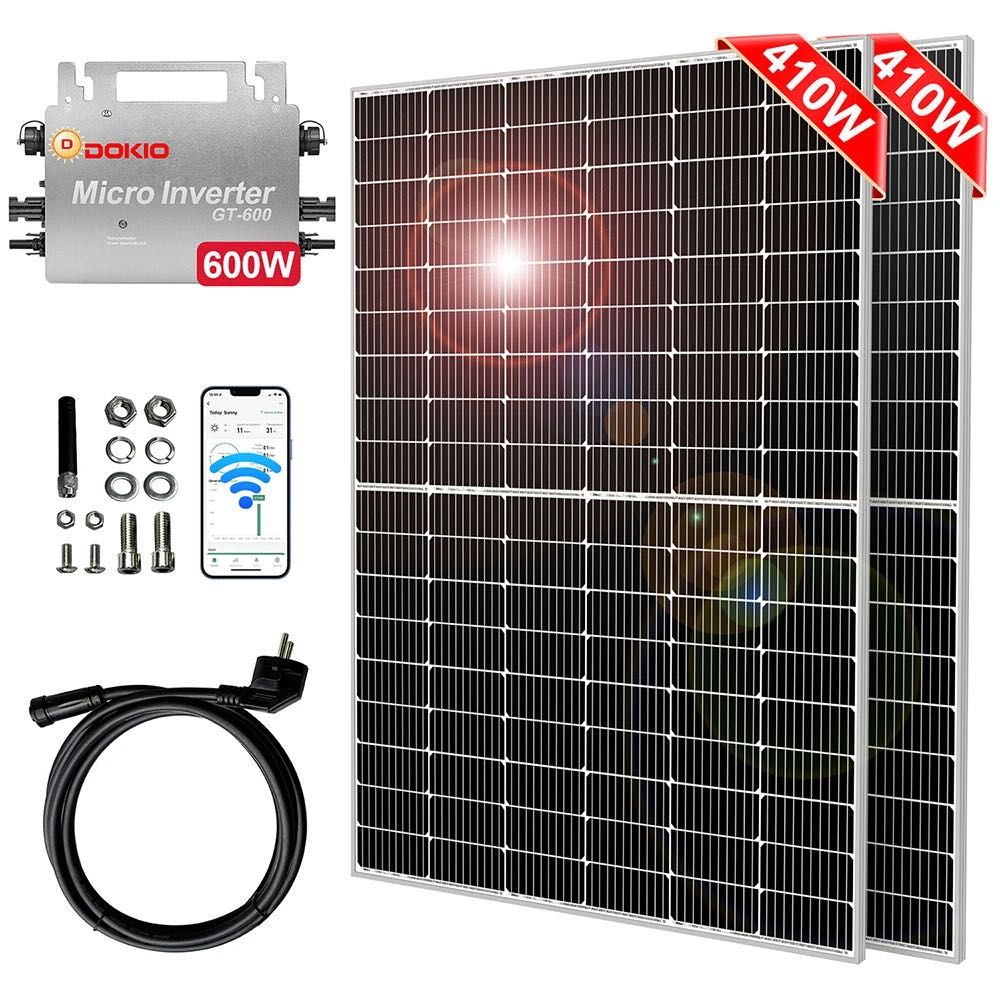 Kit Micro Inversor com Painéis Solares * 800W * 820W * 850W