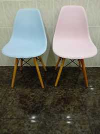 Cadeiras Rosa e Azul