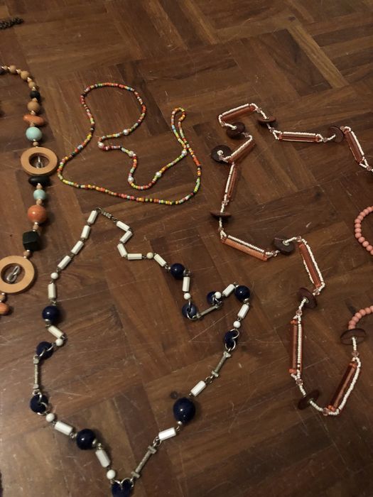 Lote de 7 colares hippie