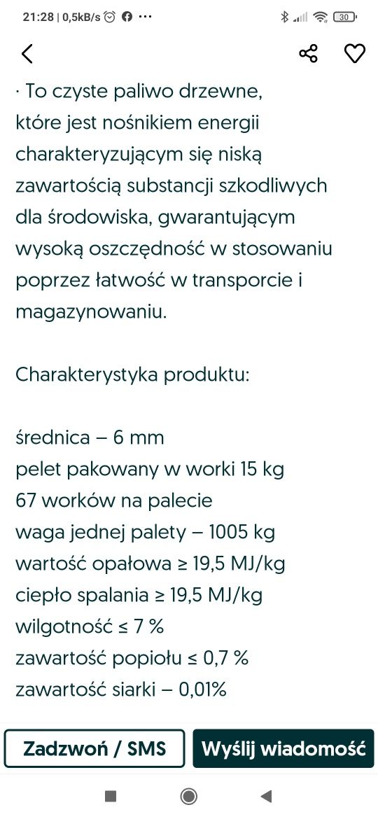 Super Okazja!!! Pellet dębowy