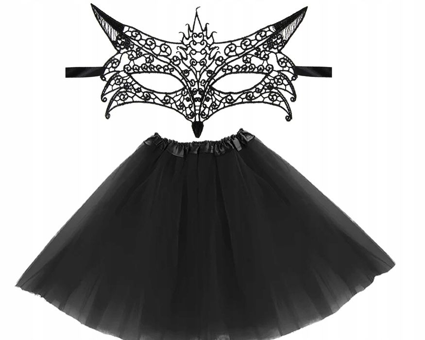 zestaw strój retro spódniczka opaska fifka przebran karnawał halloween