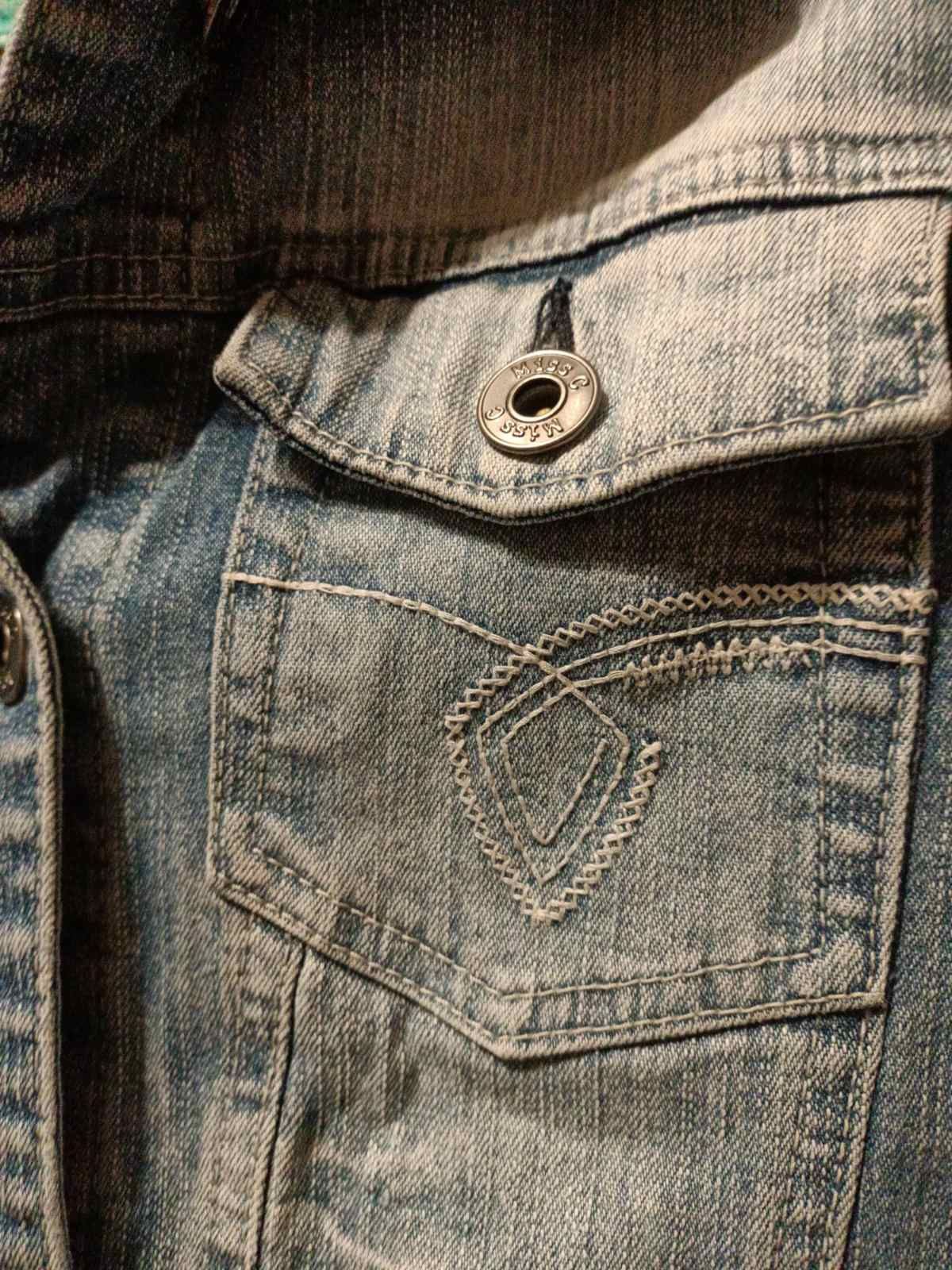 Курточка куртка рубашка джинсовая р. 42-44