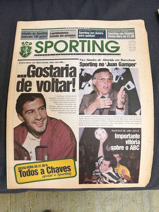 Jornais antigos SPORTING