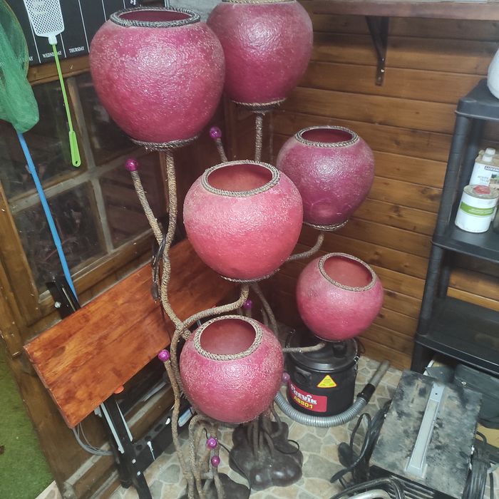Candeeiros rosa de pé alto