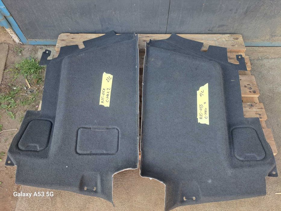Boczek bagażnika, wykładzina lewa i prawa, komplet FORD C-MAX MK2