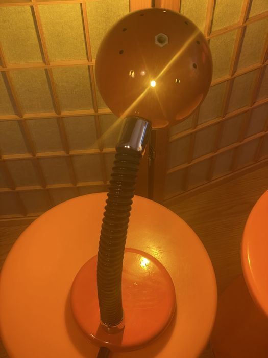 Candeeiro Lamp Orange Space Age Mid Century Vintage Design Cult Pop