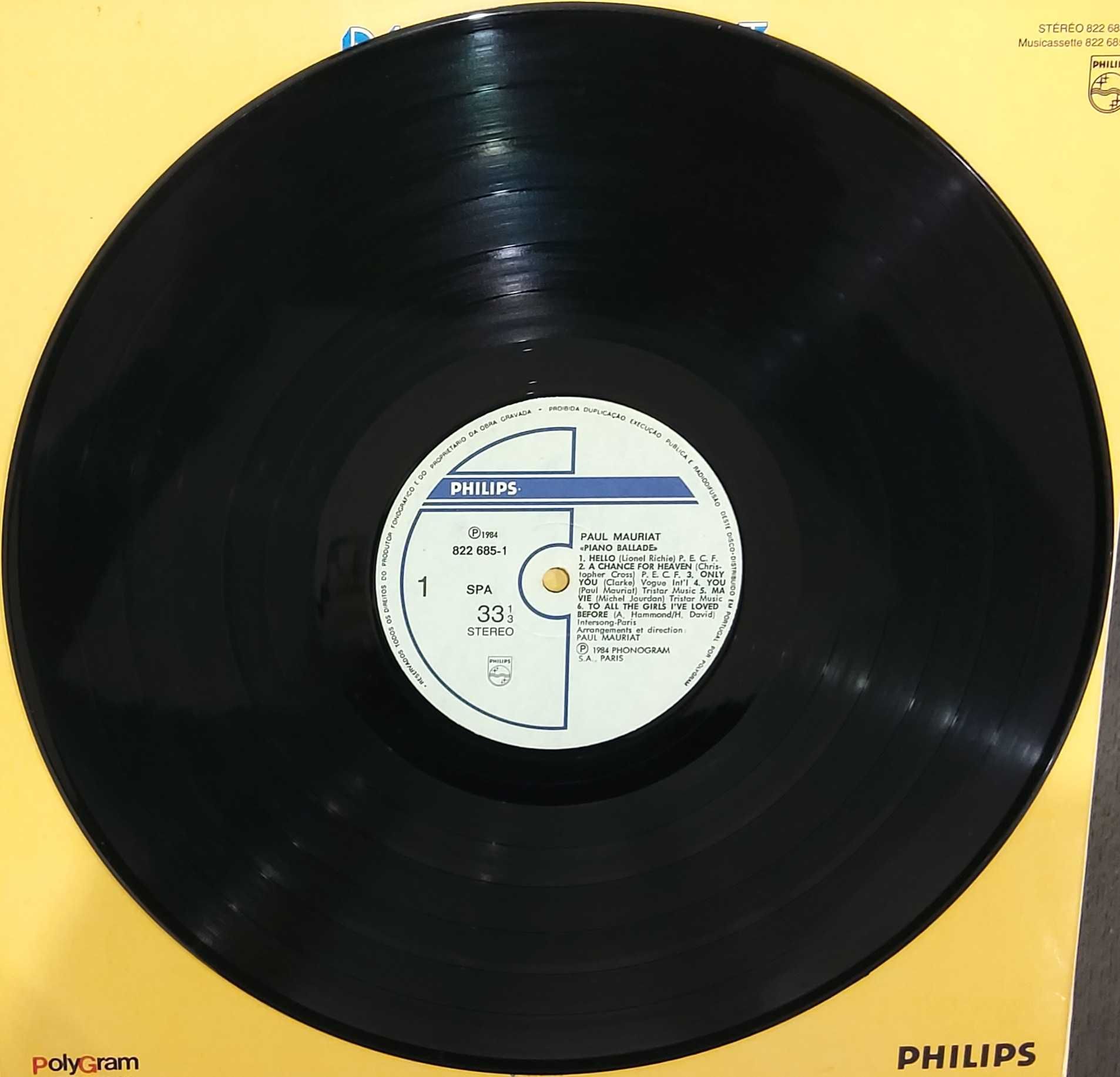 Vinil Lp - Paul Mauriat - Piano Ballade