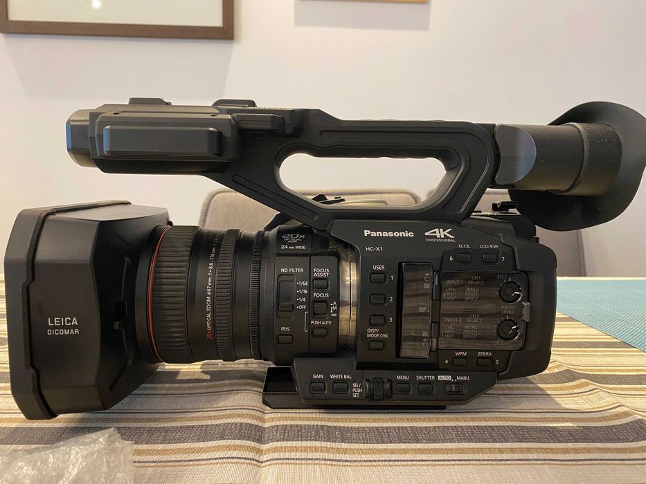 canon 5d mark iv + objetivas 24-70mm e 50mm + panasonic hc-x1