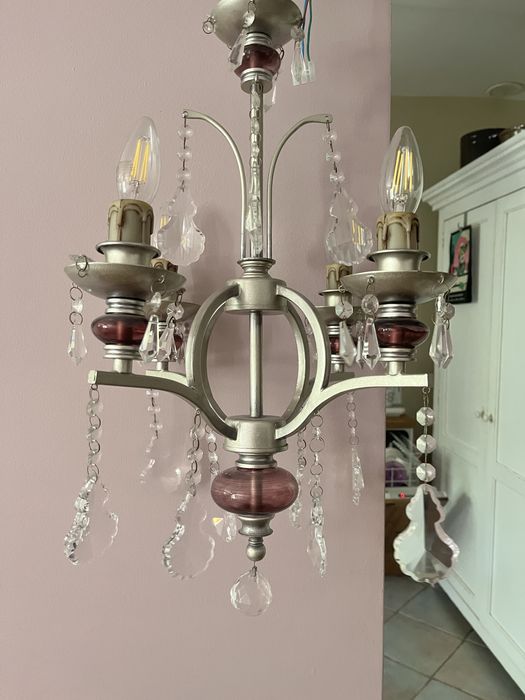 Lampa sufitowa glamour / Zyrandol krysztalowy