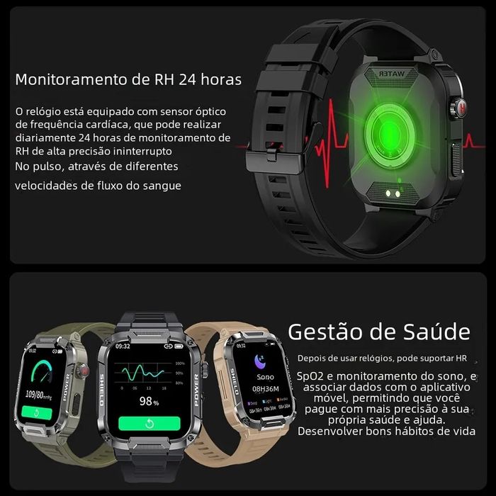 Smartwatch resistente NOVO para Android e Iphone
