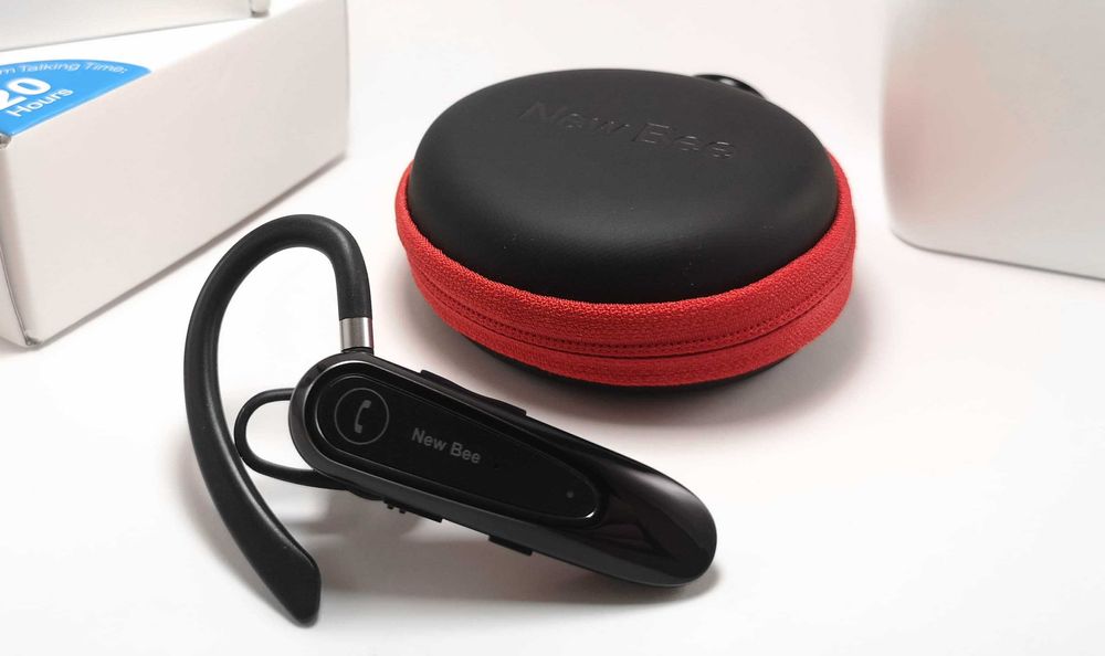 New Bee LC-B45. Блютуз гарнітура з шумопоглинанням + чохол. Розпродаж