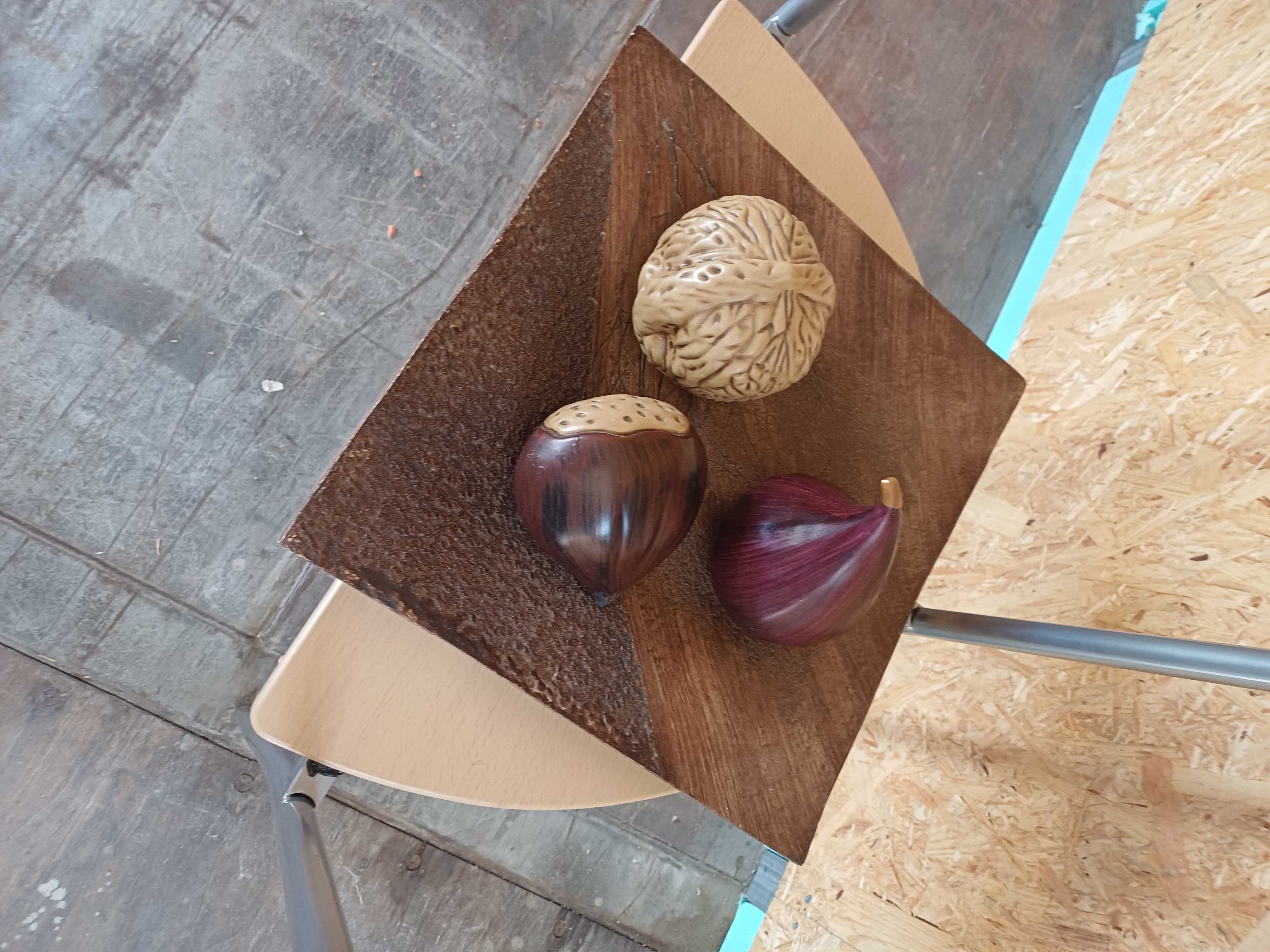Fruteira com frutos secos decoração