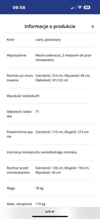 Kanapa rozkladana