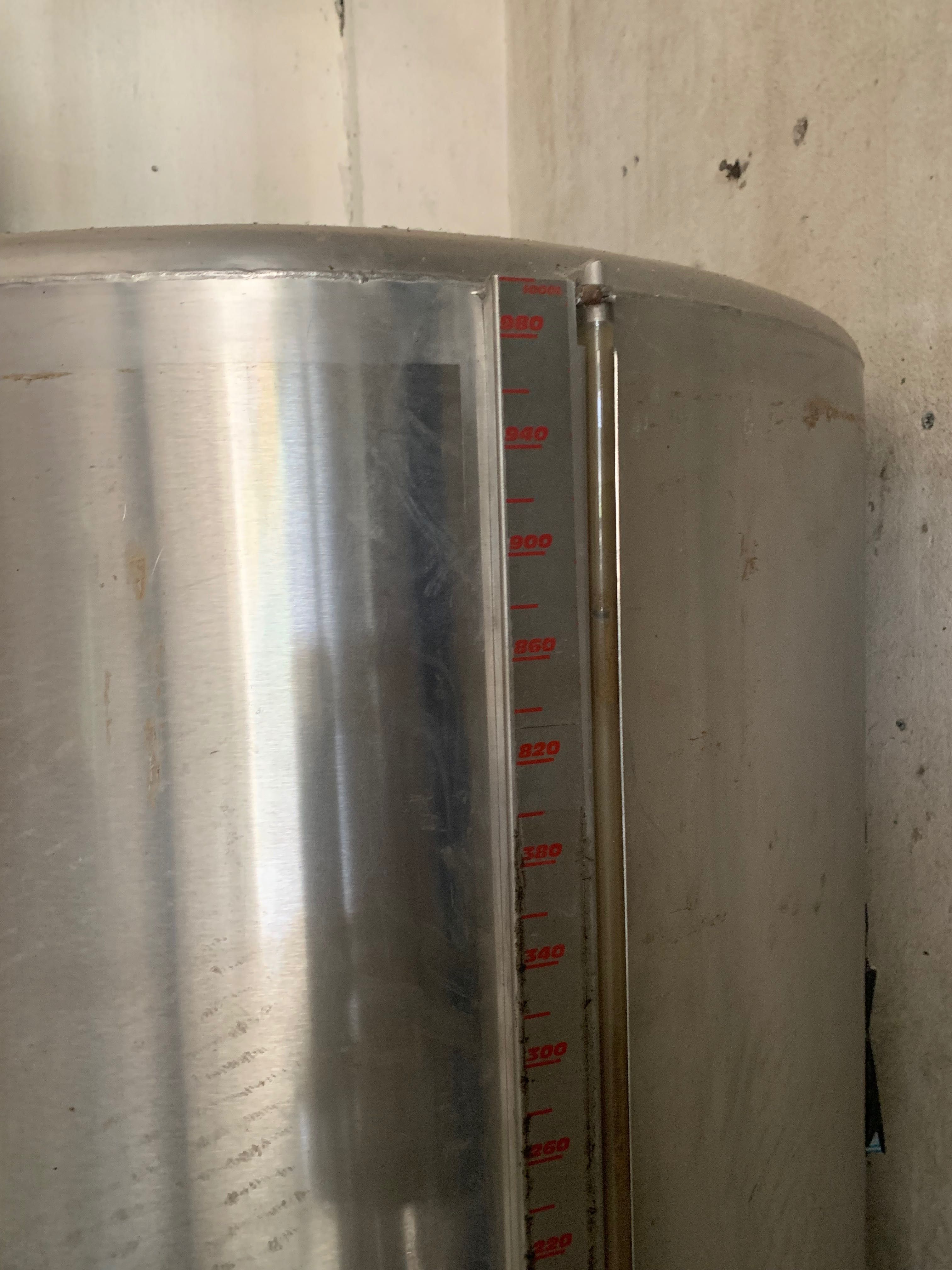 Cuba em inox para armazenamento 1000L