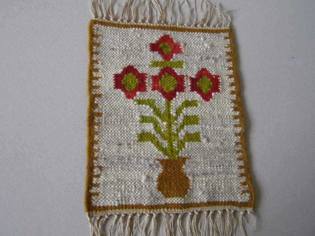 Kilim " Kwiat" , Polska XXw.