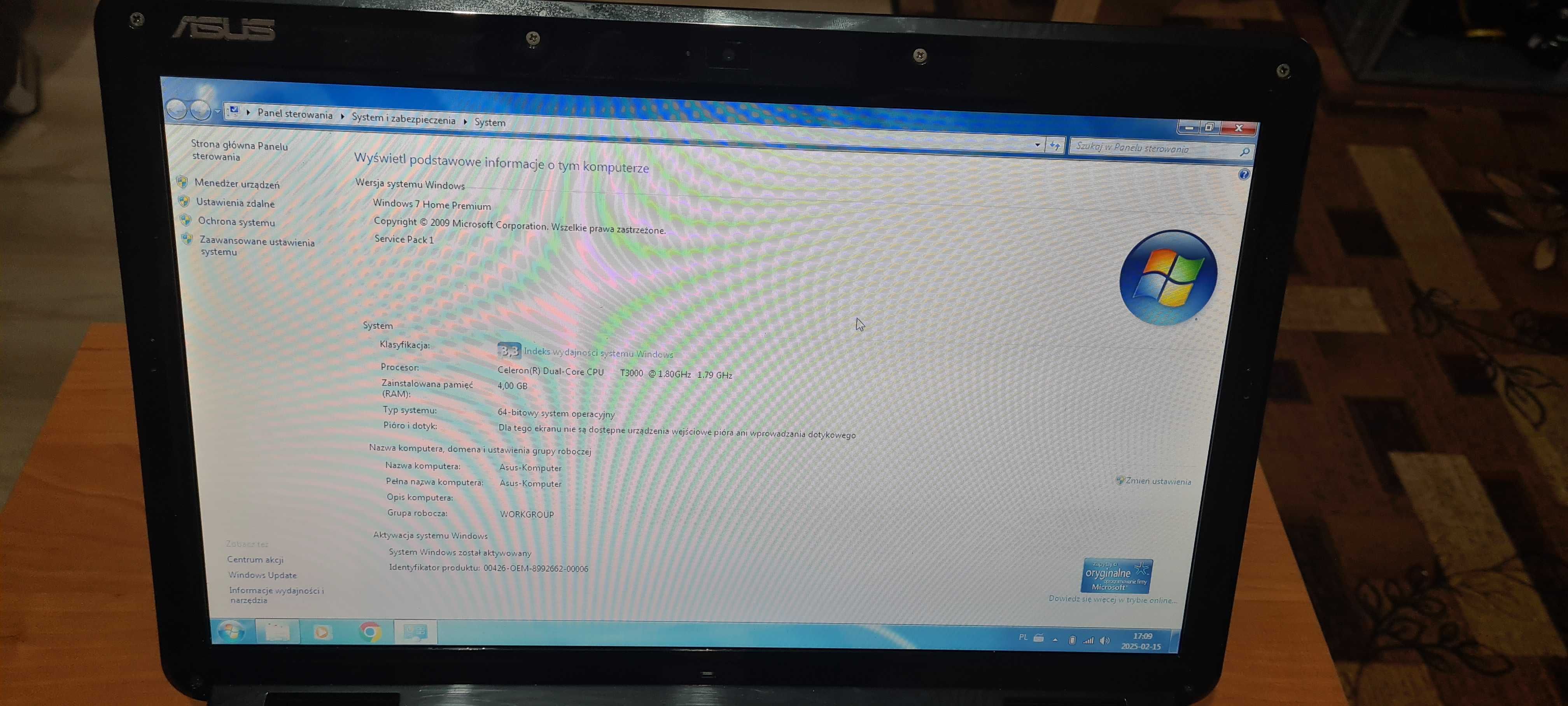Laptop Asus K50IJ Używany