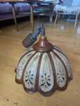 Ceramiczna lampa wisząca abażur Vintage