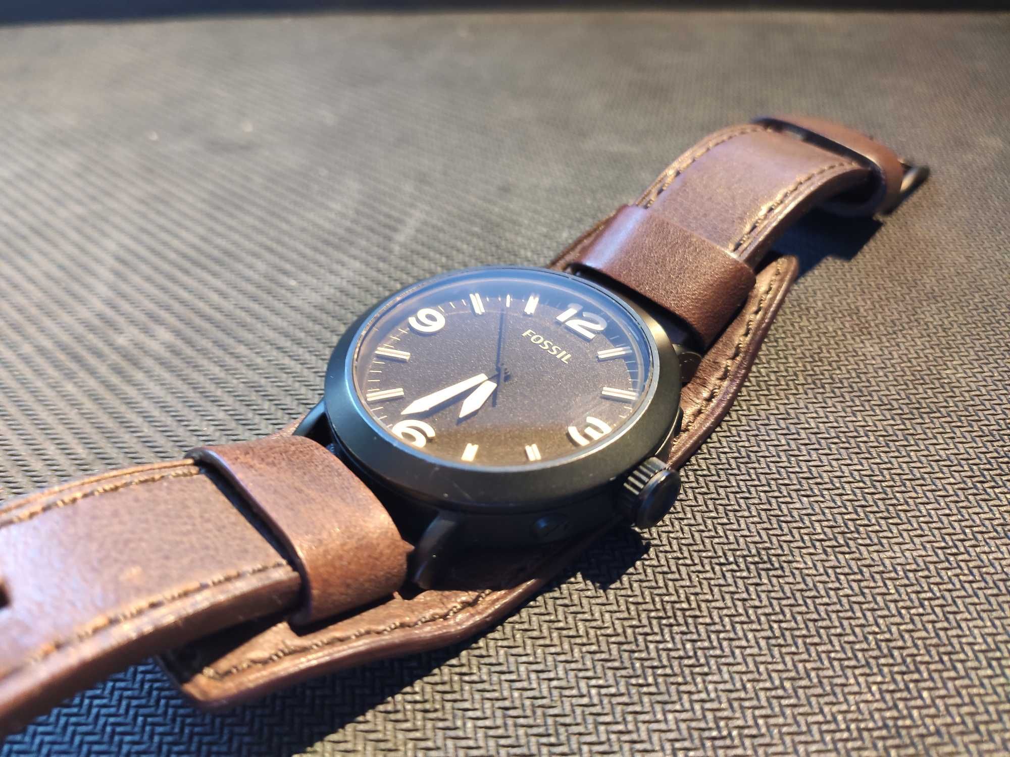 Zegarek męski Fossil jr1365 Leather - SKÓRA