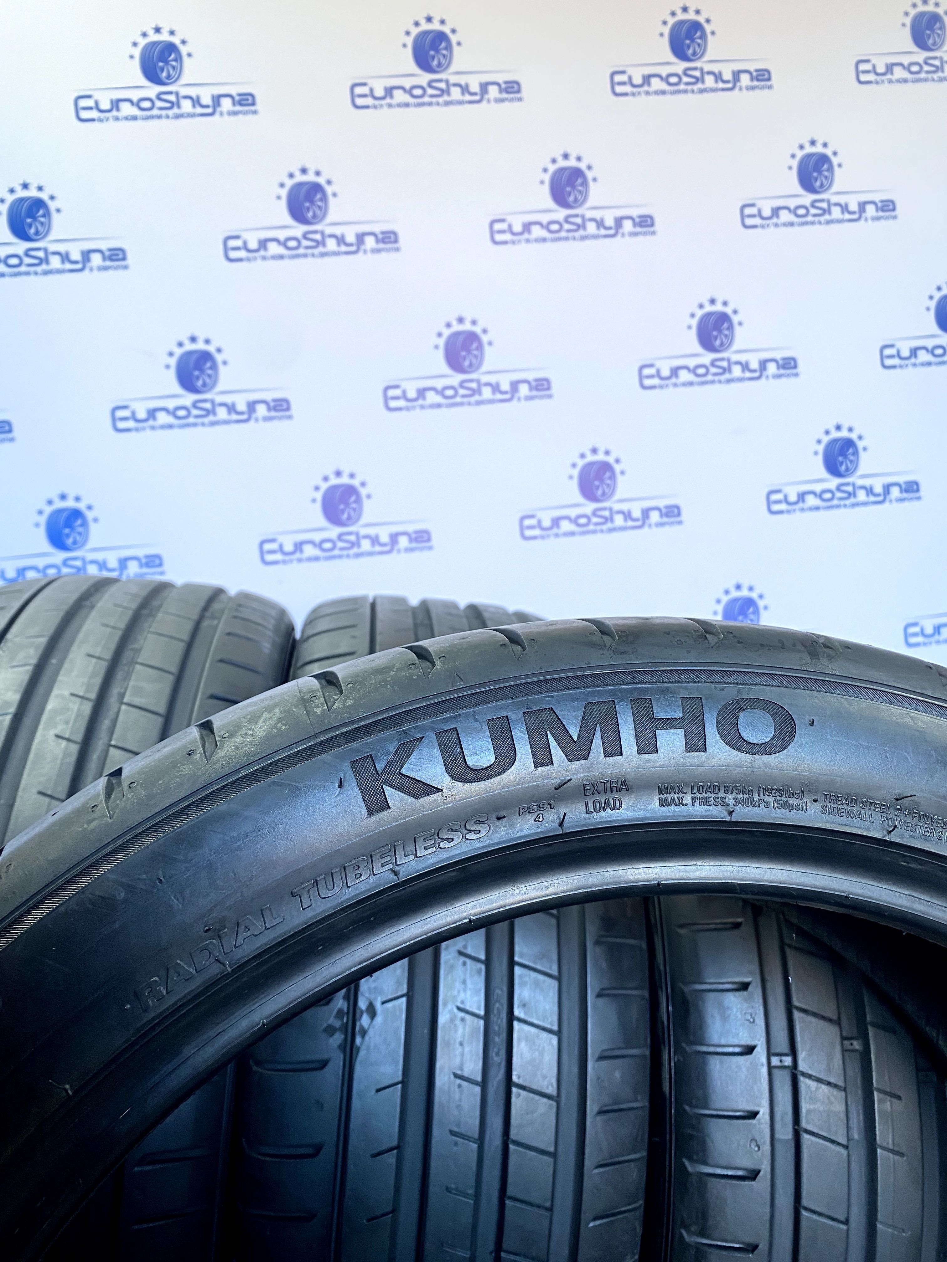 Літні шини 245 45 ZR20 108Y Kumho Ecstra ps91. Прот.7.0мм. 2021р.