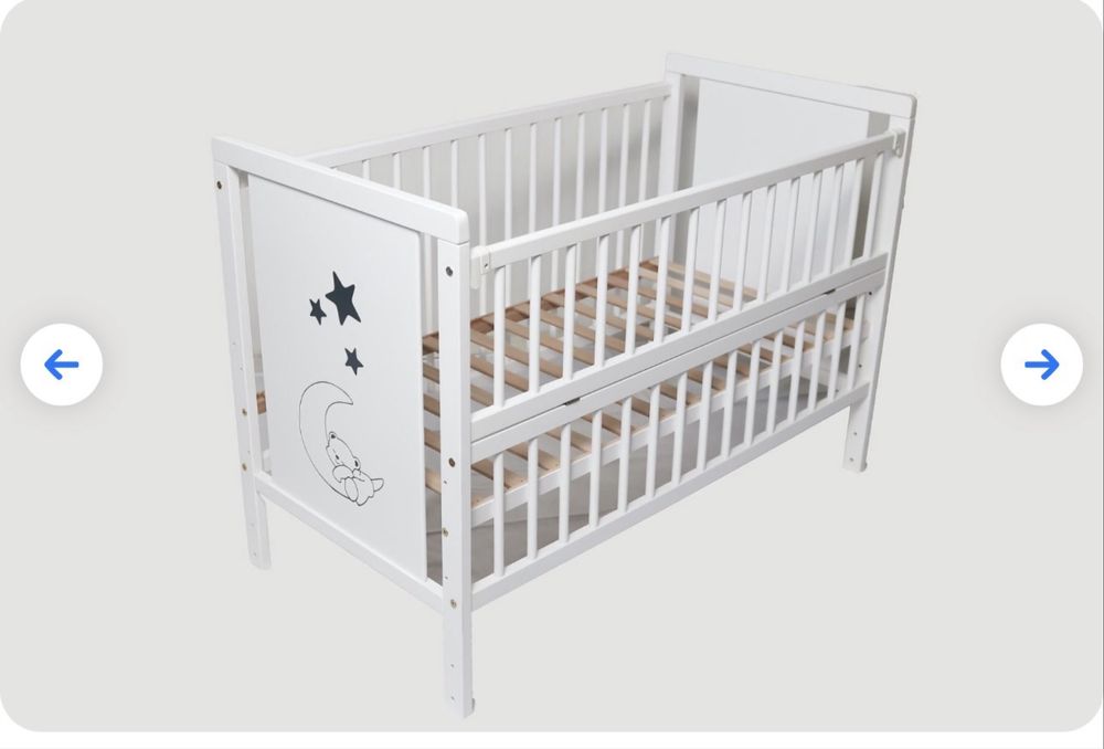 Дитяче ліжко з відкидним бортиком