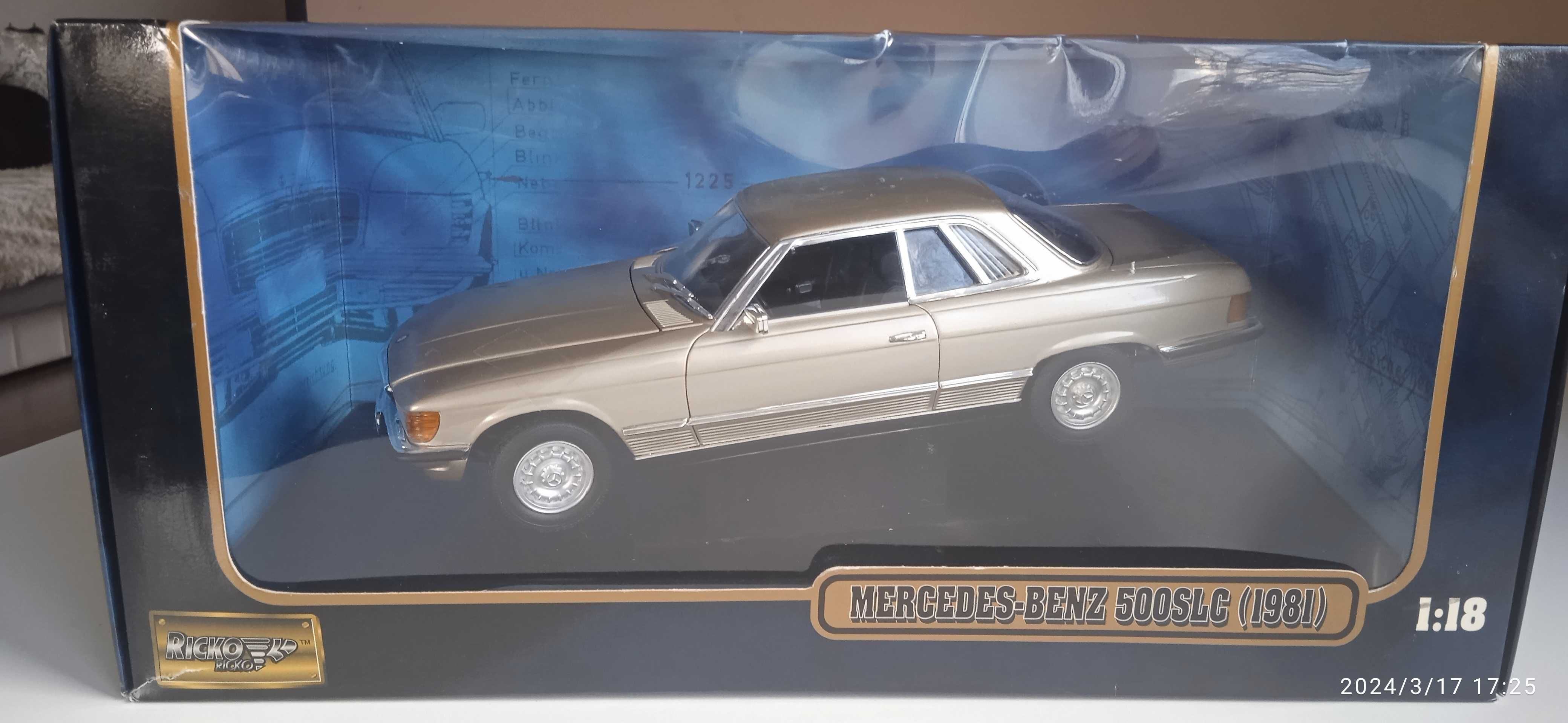 модели 1.18 MERCEDES BENZ 500SLC  1981