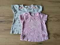 Zestaw 2 szt podkoszulek t-shirt niemowlęcy rozmiar 74