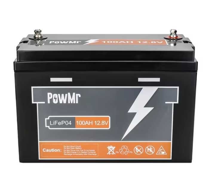 LiFePO4 12V 100ah Аккумулятор Батарея наличие POWmr 1280Wh BMS
