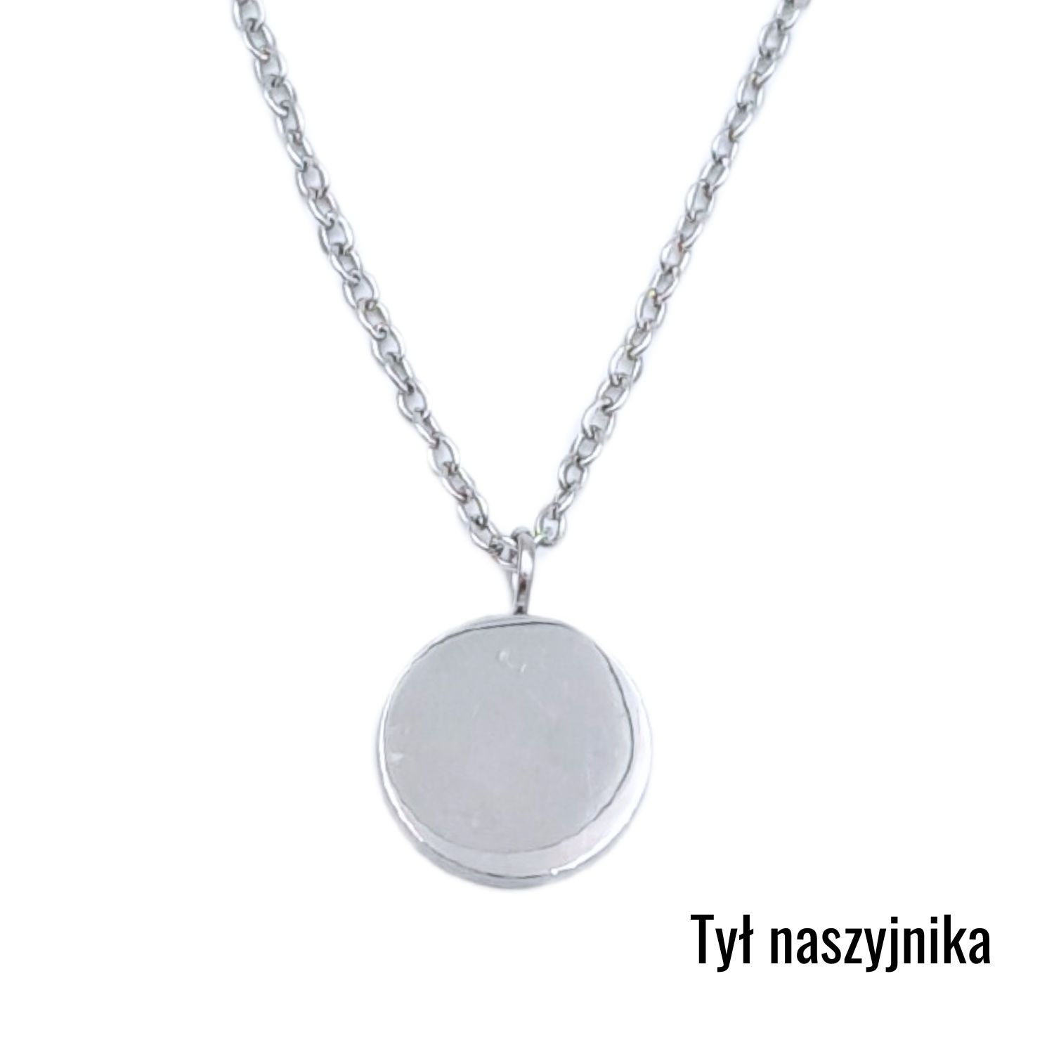 Naszyjnik Srebrny Zegar - Stal Chirurgiczna